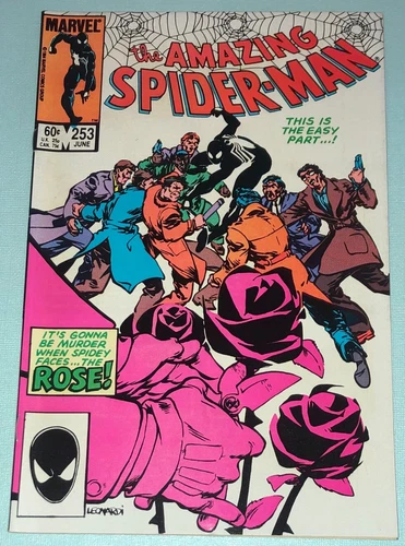 Amazing Spider-man 253 VF/NM 1984 Marvel 1st App. The Rose 2nd Black Costume