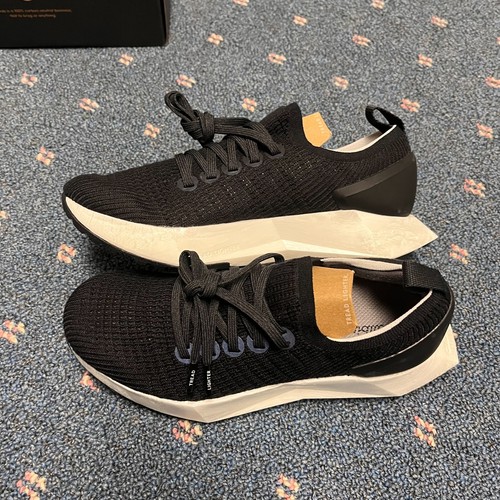 All Birds Tree Dasher 2 Womens W7 Sneakers Natural Black Blizzard Sole Run Shoes - Picture 2 of 12