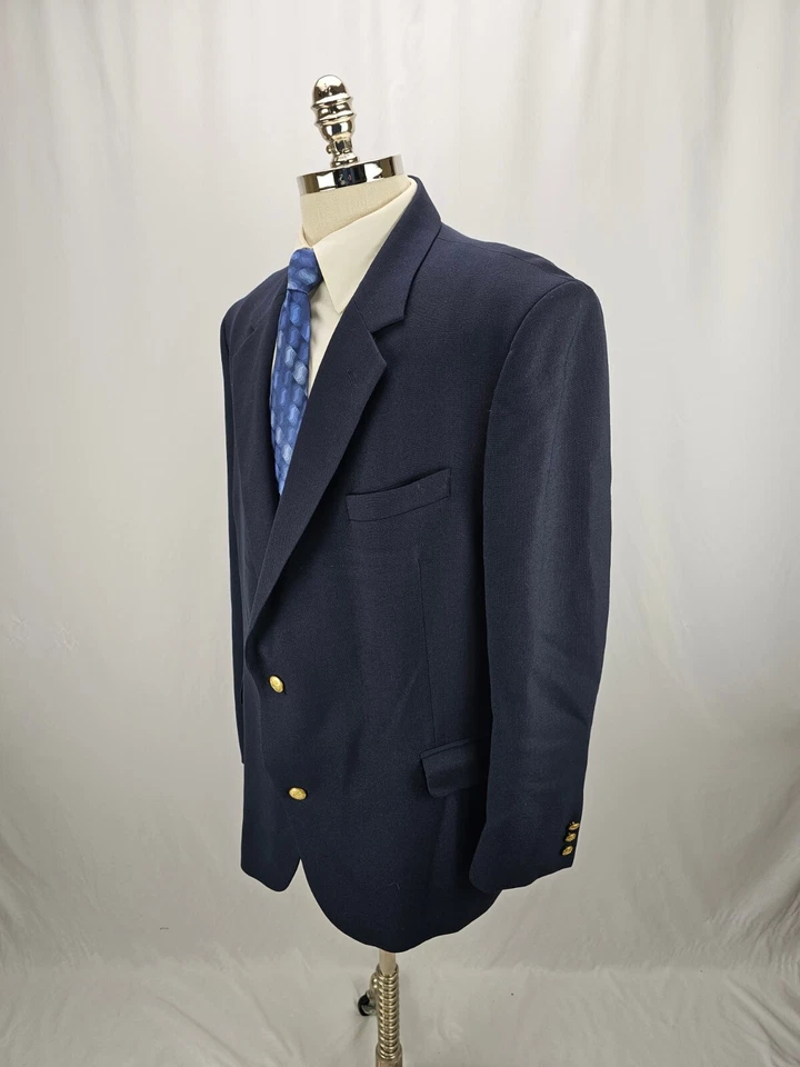 Jaqueta blazer Giorgio Sant' Angelo azul platina 46R - Imagem 3 de 4