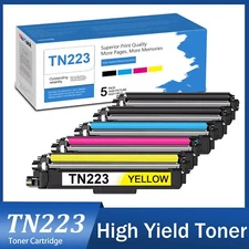 TN227 TN223 Toner Cartridge Replacement for Brother HL-L3230CDN 5PK(2BK/C/M/Y)
