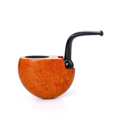 Pocket Pipe Briar Wooden Tobacco Pipe Handmade Bent Curved Smoking Pipe Freehand