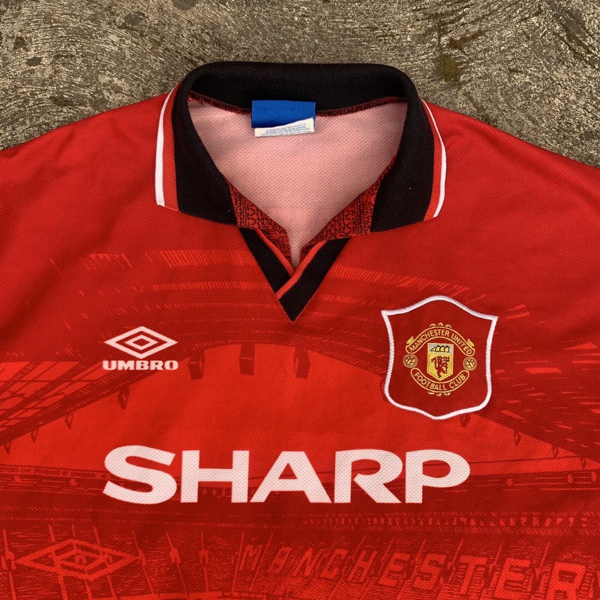 ウェア 94/95 umbro Manchester United jersey kit 1994/95 Manchester United Home Jersey (Authentic Vintage) XL