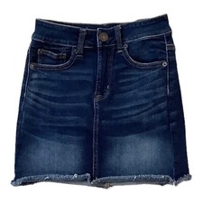 American Eagle Blue Jean Mini Skirt Stretch High Rise Womens Size 00 Regular