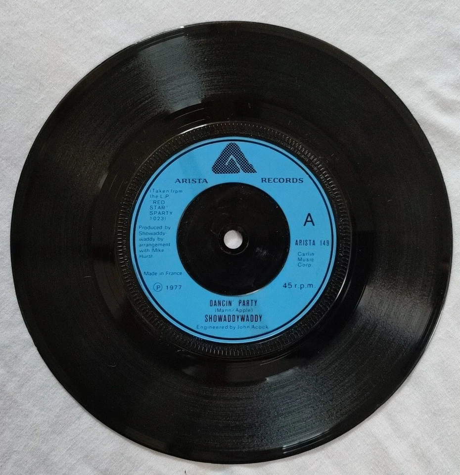 Showaddywaddy-Dancin' Party/One Of These Days Vinyl 7" Single.1977 ARISTA 149. - Image 3 of 4