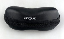 Vogue Sunglasses Eyeglass Case Clamshell Black Zip Around