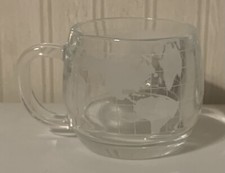 Vintage 1970’s Nestlé World Globe Glass Mug