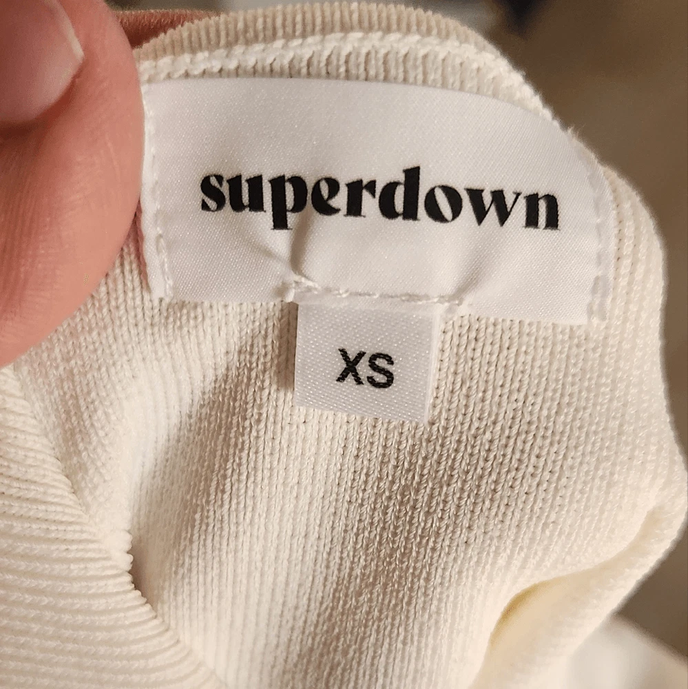 OFF WHITE Abito bianco Superdown Kattie taglia XS