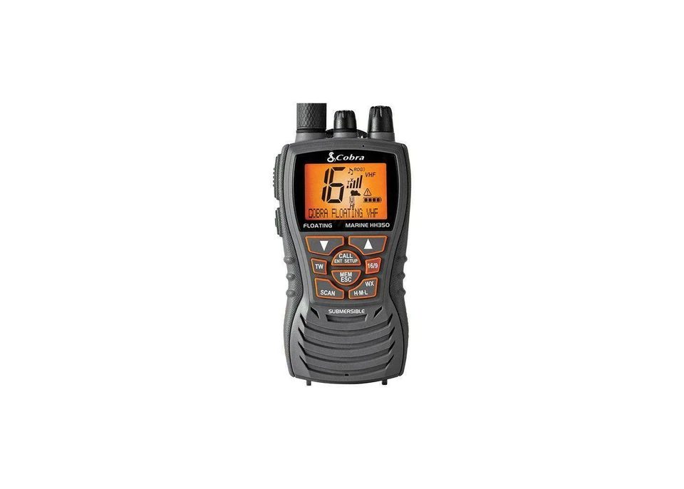 Cobra MR HH350 FLT 6 Watt Floating VHF Radio Grey Waterproof Handheld VHF Radio - Image 2 of 4