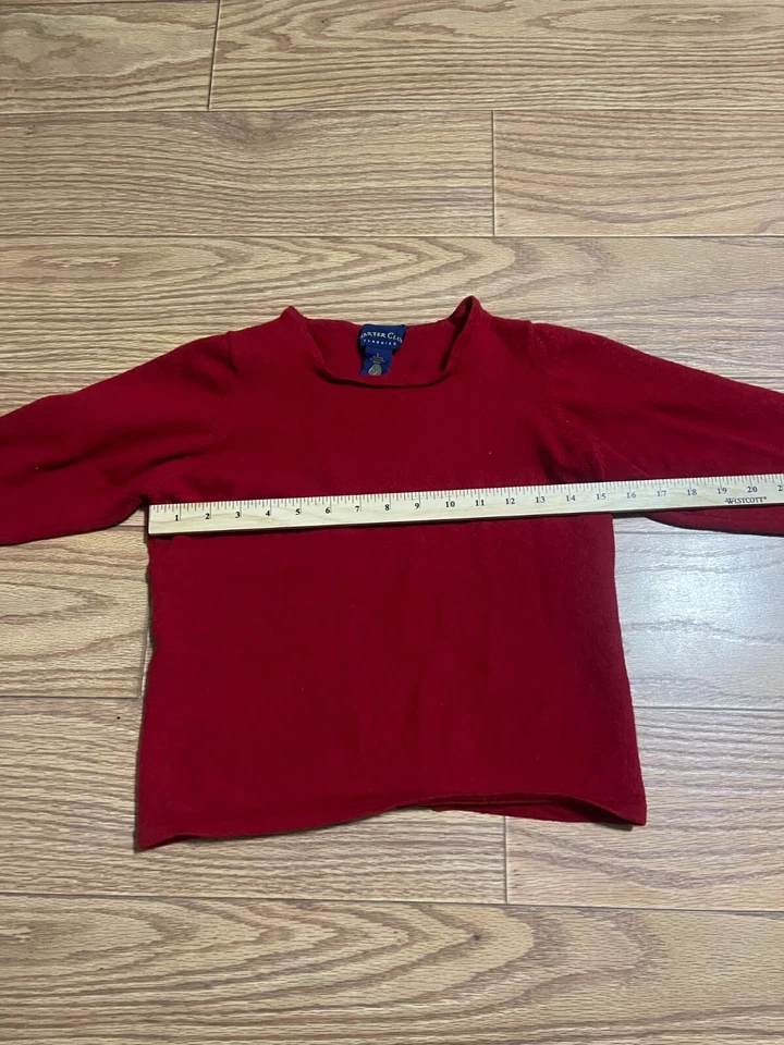 Suéter Charter Club de Lana Niñas Rojo Talla Juvenil Grande Foto 4 de 4