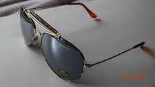 Gold Aviator Sunglasses and Case Men Women Uv Protection Fashionable Trendy