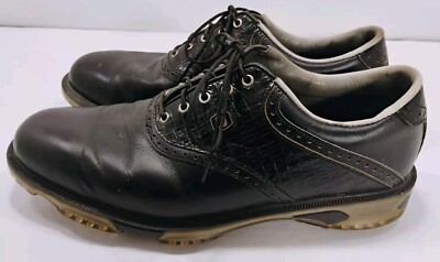 FootJoy DryJoys Tour Golf Shoes Oxford Black Leather  display picture 1