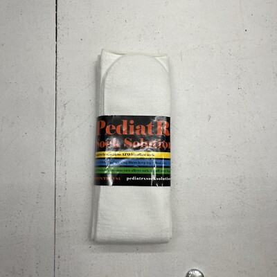 PediatRX White 2 Pack Seamless Cool Max Socks Unisex Adult Size Medium NEW