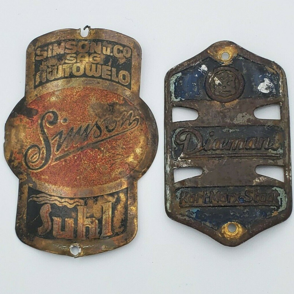 PLAQUE ANCIENNE Velo Cycles LE CHEMINEAU Old Bike Head Badge Vintage