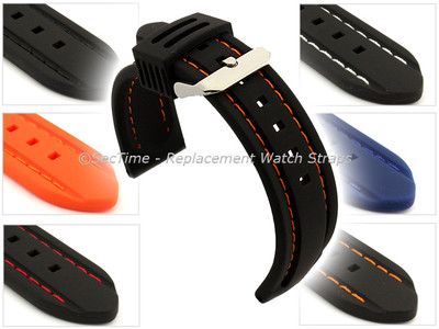 Herren Silikon Gummi Wasserdicht Taucher Uhrenarmband Band 20 22 24 Panor MM