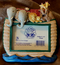Jim Shore  "Noah's Ark" / S.S. Noah And Crew  Frame for a 5" x 3" Photo  New