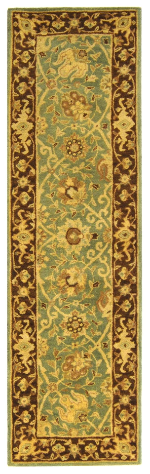 Safavieh Antiquity GREEN / BROWN 2'-3" X 4' Area Rug - AT21H-24 - Image 2 of 3