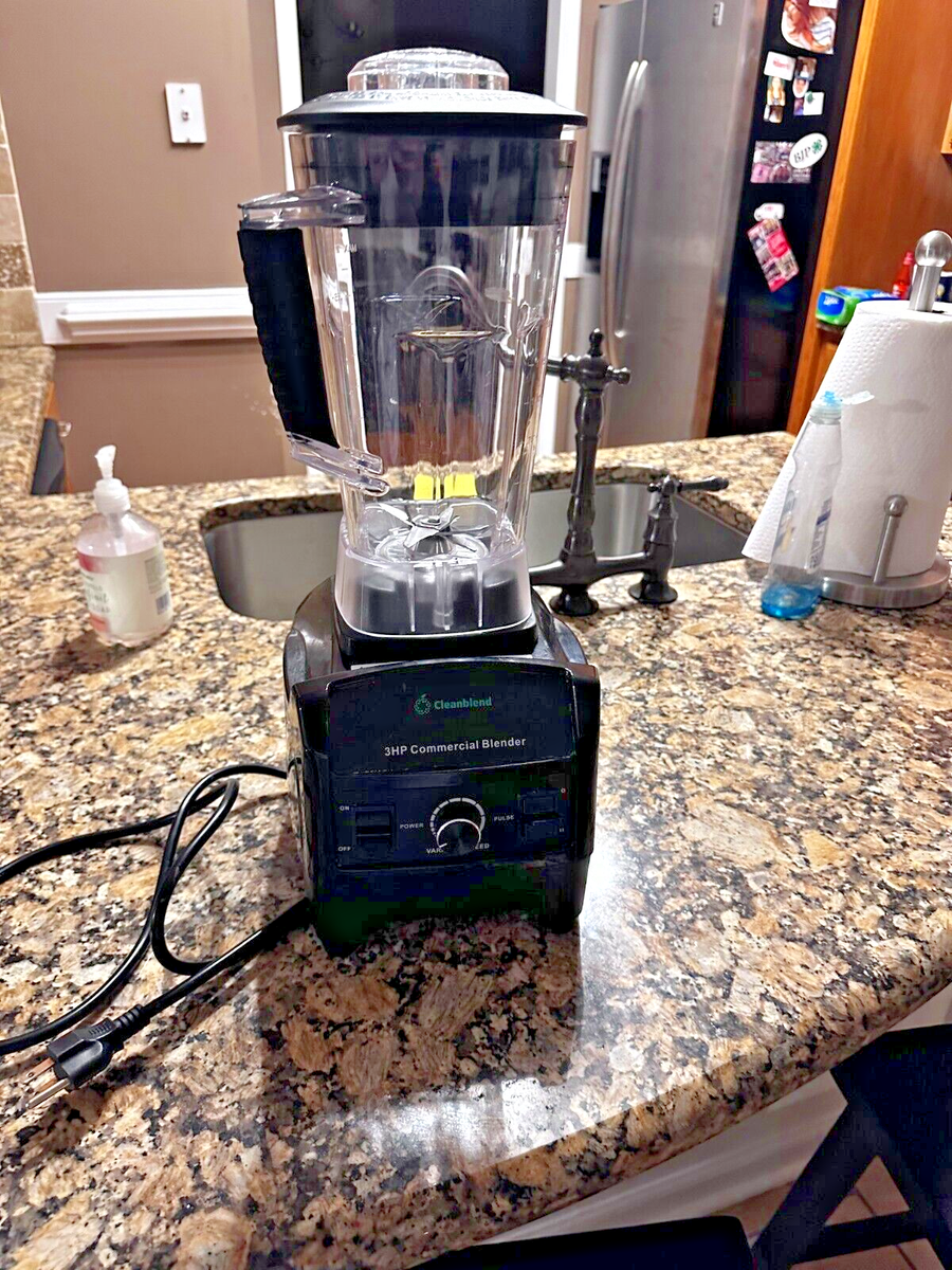 Stainless Steel 1800 Watt Cleanblend Ultra Blender 3HP Commercial