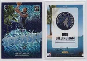 2024 Panini Donruss Optic Splash! Purple Shimmer Prizm Rob Dillingham Rookie RC