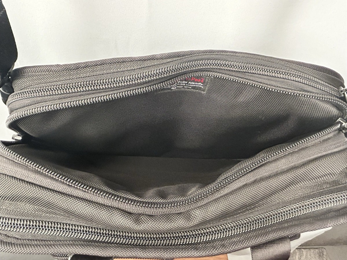 TUMI Alpha TPass Expandable Laptop Briefcase 26145DH Black