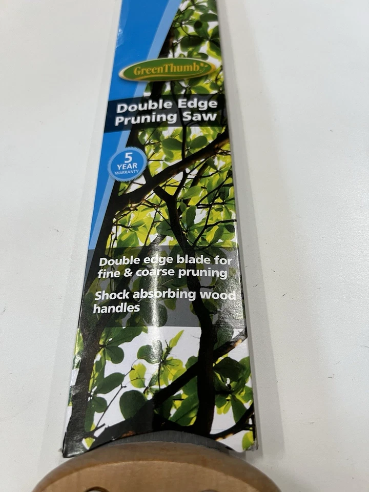 Sierra de podar recta de 2 lados Green Thumb GT4327 valor real 227568 mango de madera dura Foto 3 de 4