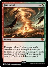MTG Firespout - Foil, From the Vault: Annihilation, Heavily Played, English