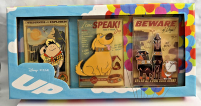 Disney Pixar Up Celebrating 10 Years LE 2000 Poster Pin Box Russell Dug Alpha