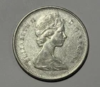 1965 Canada 25 Cents Elizabeth II - .800 Fine Silver - .1500 ASW - KM 62 - Nice