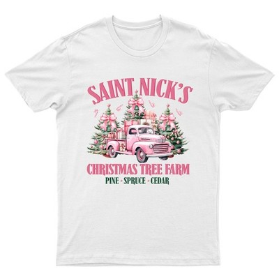 Saint Nicks Weihnachtsbaum T-Shirt Unisex Retro Lustig Damen Vintage Herren -a
