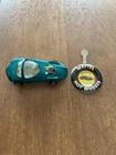 1967 Hot Wheels Redline Silhouette Green With Original Button