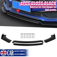 Front Bumper Chin Splitter Spoiler Body Kit Black Universal For BMW VW BENZ UK