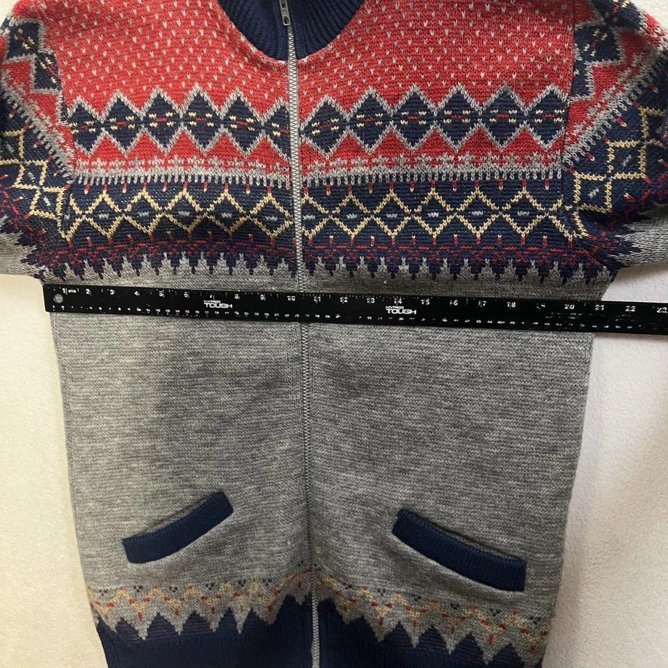 Vintage Lobo by Pendleton Sweater Men’s Size Large Gray Aztec Pattern USA 90s - Image 4 of 4
