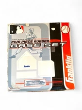 Franklin Sports Baseball Throw Down Base Set 5pc Home Plate Pitcher Thick Rubber