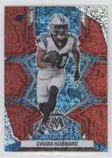 2022 Panini Mosaic Redemption Pack Red Sparkle Prizm Chuba Hubbard #31 05si