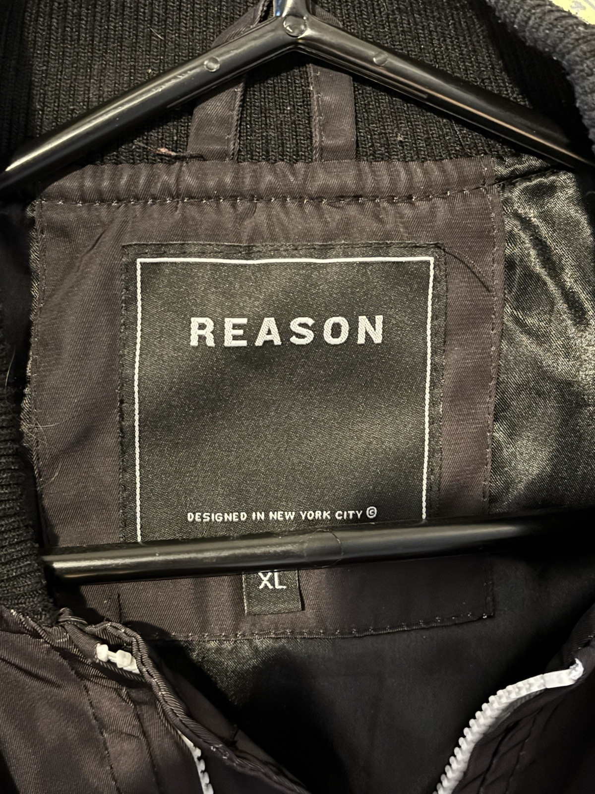 Reason Patchwork Bomber Jacket “Trust No One” Siz… - image 8