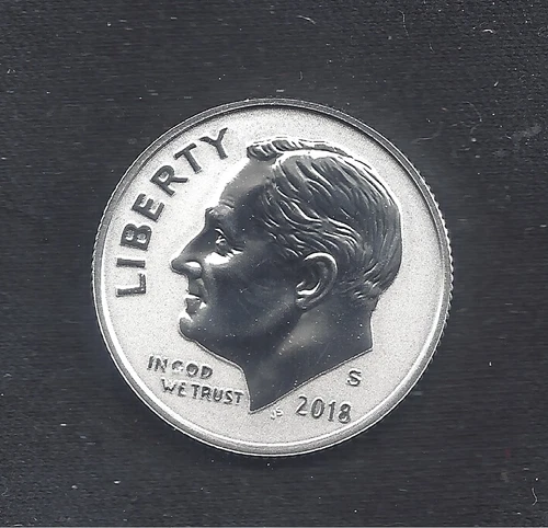 2018 S Silver REVERSE Proof Roosevelt Dime - 90% Silver