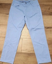 Footjoy FJ Cotton Stretch Twill 5 Pocket Golf Pants Men s 36 34 x30 Lagoon 28103