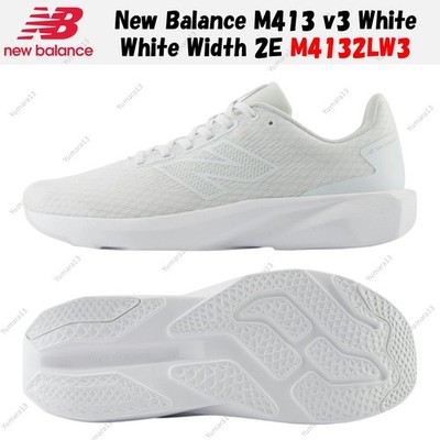 New Balance M413 v3 White White Width 2E M4132LW3 Men's Size