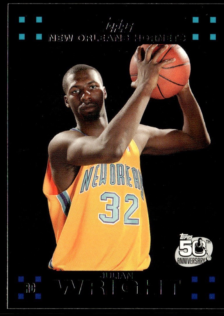 2007-08 Topps Julian Wright Rookie New Orleans Hornets #123