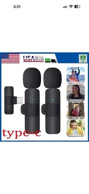 Lavalier Microphone Wireless Audio Video Recording Mini Mic For Android