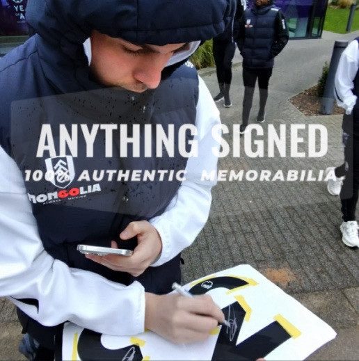 FILA MAGLIA HOME EMILE SMITH ROWE FIRMATA A MANO 2024 25 FULHAM FC PROVA ESATTA & CERTIFICATO DI AUTENTICITÀ