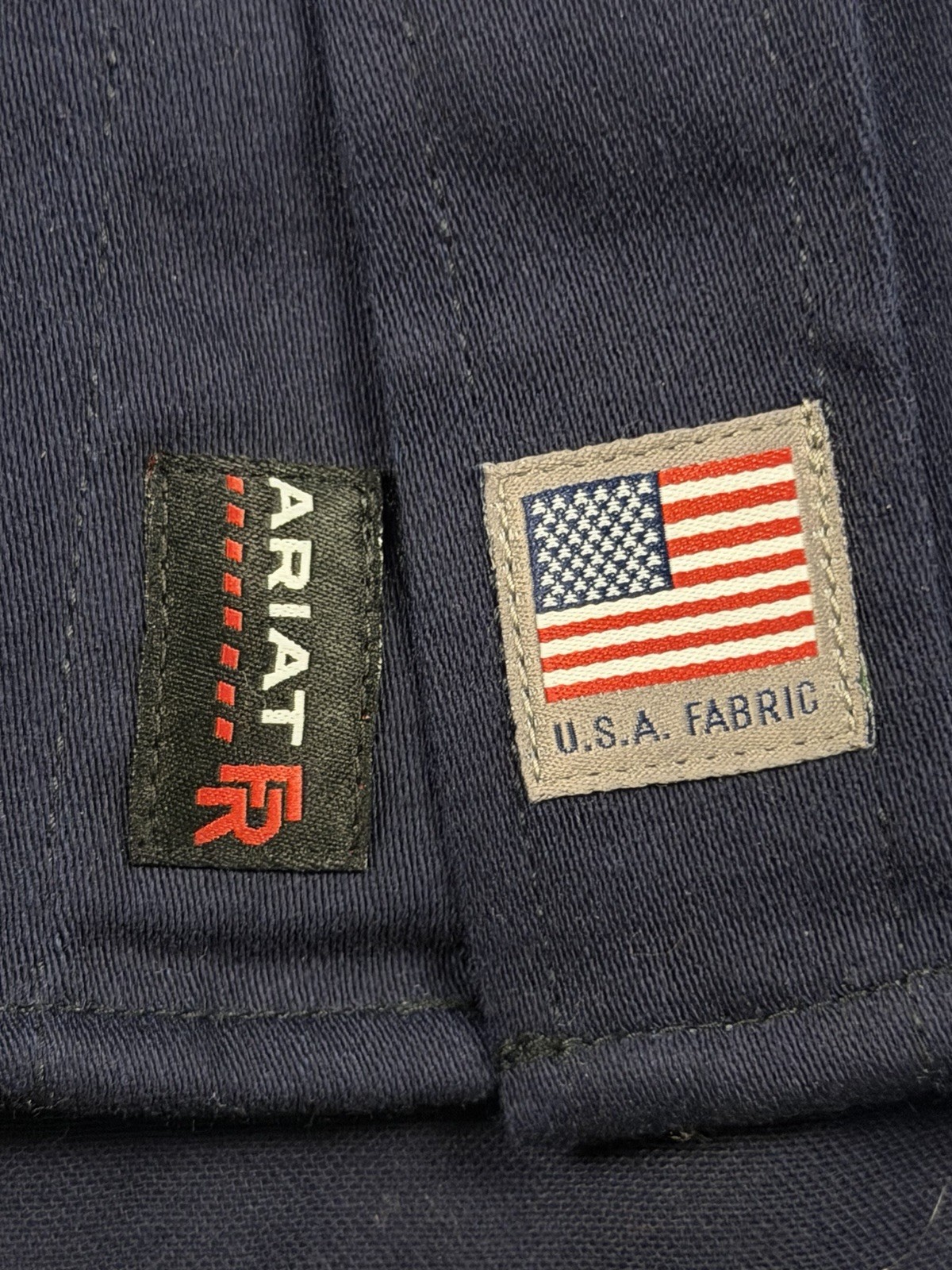 Ariat FR Western Performance Navy Vent Work Shirt… - image 7