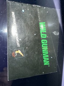 Wild Gunman NES Manual Solo Original Nintendo Folleto Aut&eacute;ntico
