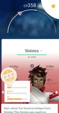 Pokémon Antico Sinistea Go