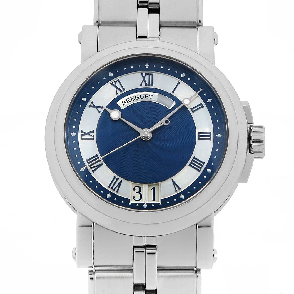 Breguet — Breguet Marine II Large Date Overseas sales only 5817ST/Y2/SV0 second hand mens