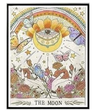 tapestry  wall hanging tarot the moon