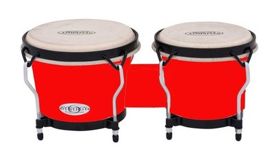 TOCA SYNERGY SYNTHETIC BONGO DRUMS PERCUSSION - RED | eBay