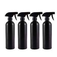 Cindy's Tape Plastic Spray Bottles Black for Cleaning Solutions 16 oz 