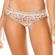 NWOT Luli Fama Almeria Bikini full drawstring side tie reversible swim Bottom