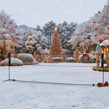 Soozier 17ft Badminton Set, Pickleball, Volleyball, Badminton Net