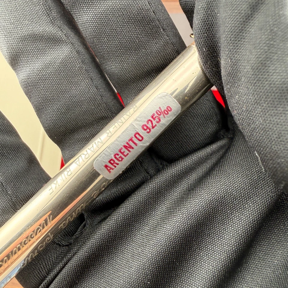 Stift Füllfederhalter Silber 925 Lyrik Rainer Maria Rilke Fullset Easy Nib - Bild 3 von 4